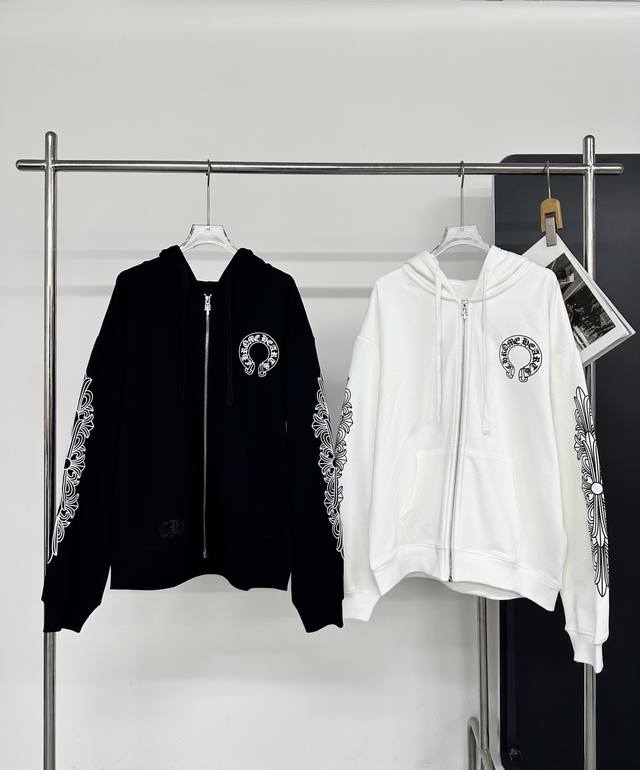 Chrome Hearts City Limited Edition Zippered Sweatshirt with Sanskrit Characters
