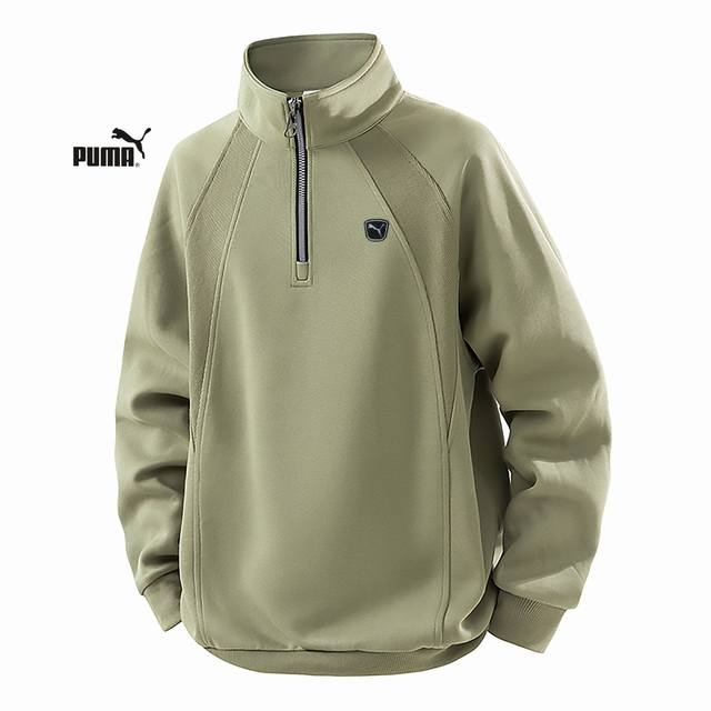Puma high-quality 25Ss autumn three-color new casual stand-up collar pullover sw