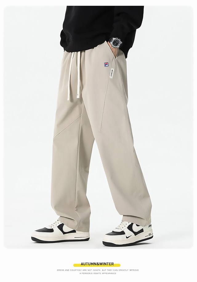 High-quality Fila 25Ss new autumn sports casual pants in four colors . Loose f
