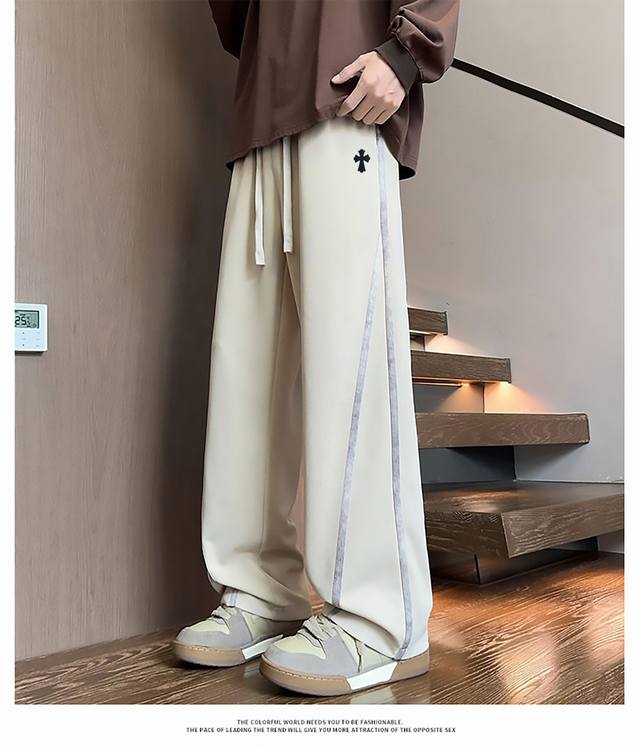 High-quality Chrome Hearts 25Ss new three-color autumn sports casual pants Pant