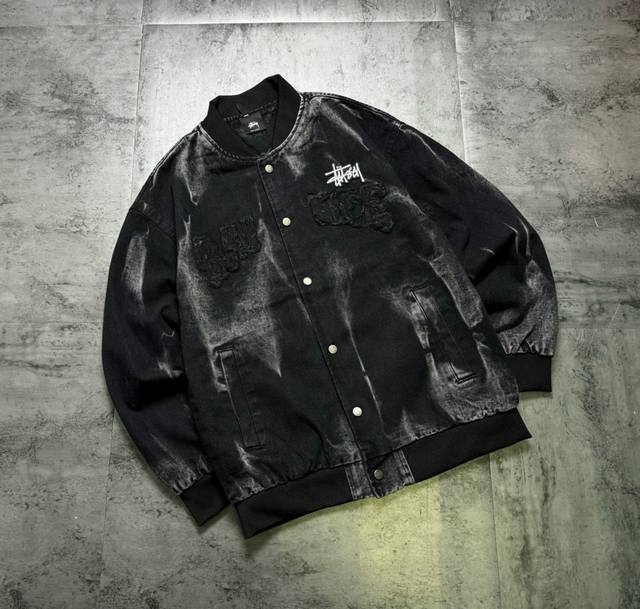 Stussy tie-dye series appliqu