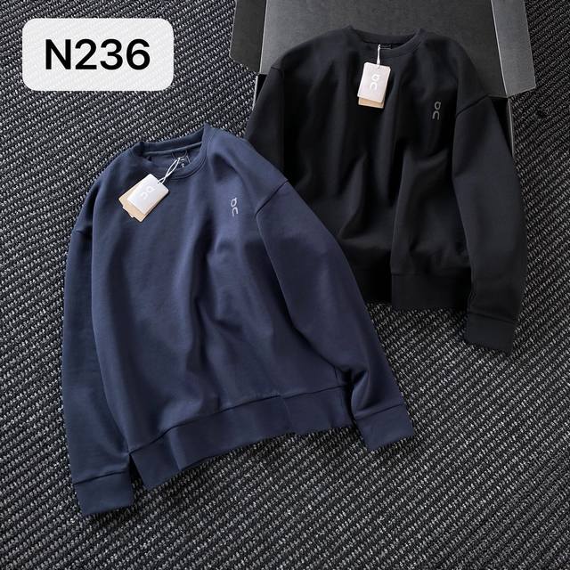 On's new Autumn/Winter 25 crewneck pullover sweatshirt, N236. . Made with Dyson