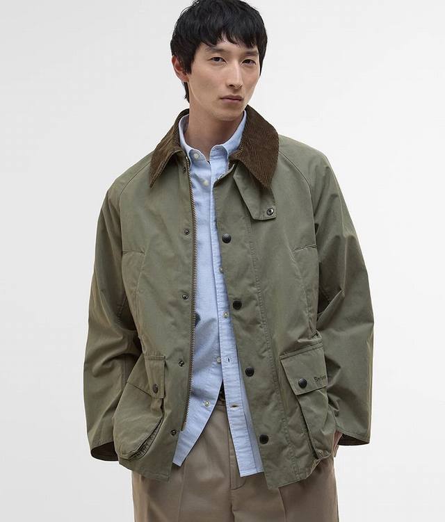British luxury brand Barbour's 130th anniversary wax-free work jacket, F210. Th