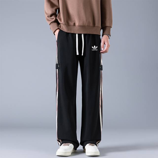Balenciaga Trefoil collaboration patchwork sweatpants, sweatpants, overseas edi