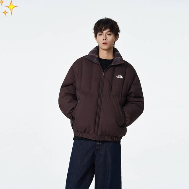 New Arrival The North Face's new small logo printed hand-stuffed cotton jacket