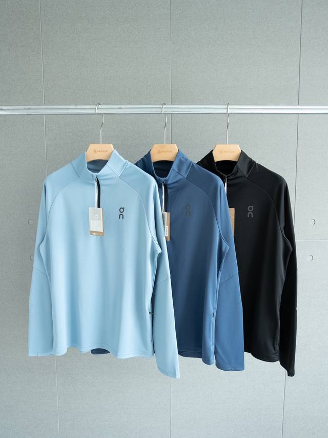 On Climate Quick-Drying Half-Zip Stand-Up Collar Long-Sleeved Sweatshirt (Unisex