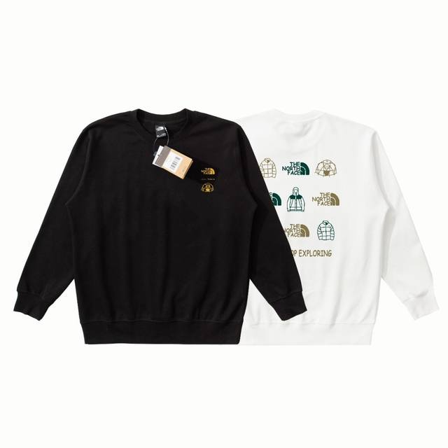 Chip version for long-term models The North Face's fun contrasting small print