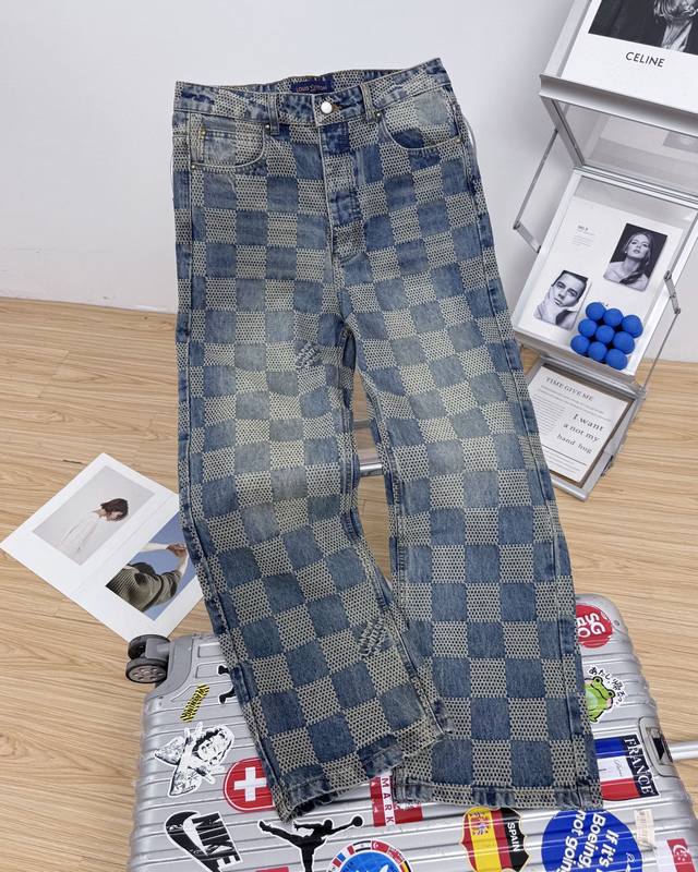 Details# Set (Can be detached for sale) Pants and jacket. LV Distorted Damier Au