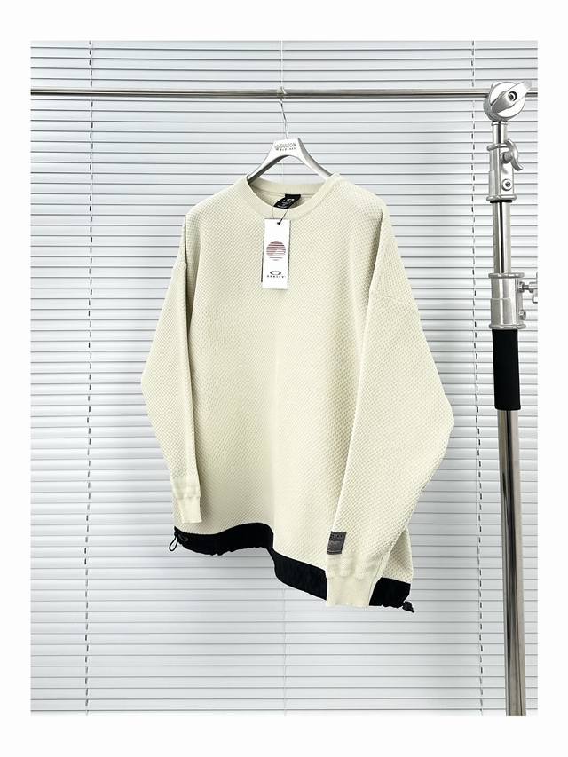 Ok Long-Sleeved Sweater Black Off-White S-XL Oakley Men's Outdoor Long-Sleeved S