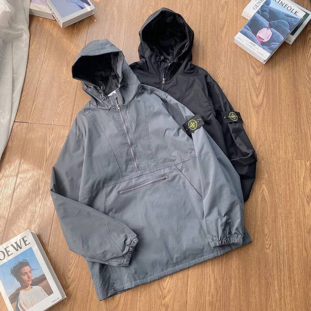 Stoneisland 24Ss retro epaulettes and armbands Japanese pullover workwear jacket