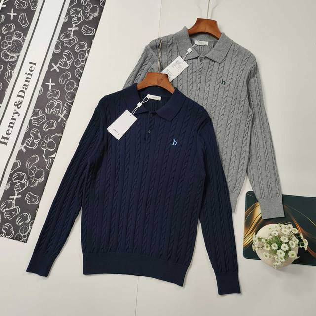 Size 175 - Featured Hazzys Autumn/Winter 25 Men's Solid Color Casual Top Long-S