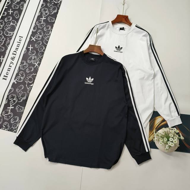 Sizes Xs-L Popular Balenciaga Paris Balenciaga co-branded Adidas Trefoil stripe