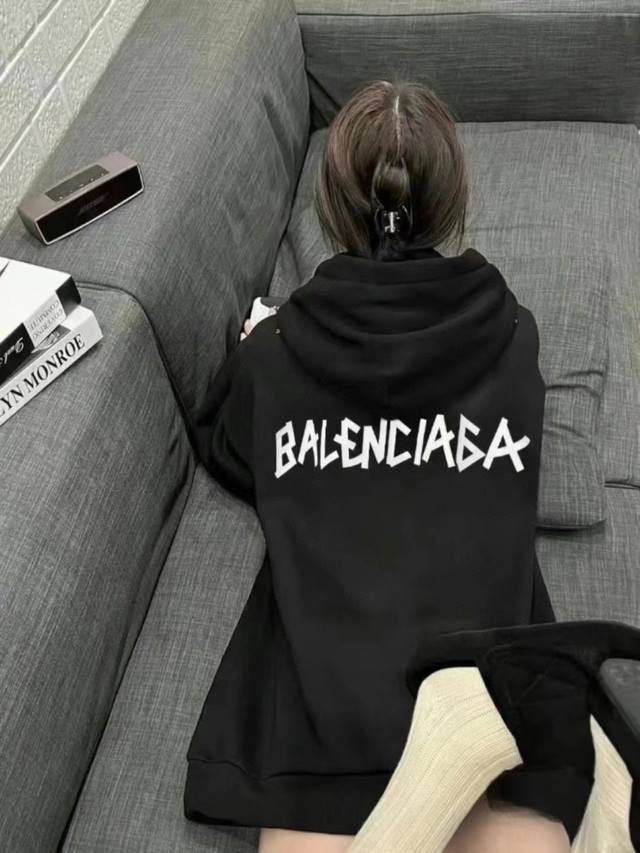 Offer Balenciaga Ss new autumn Balenciaga graffiti print letter hooded sweatshi