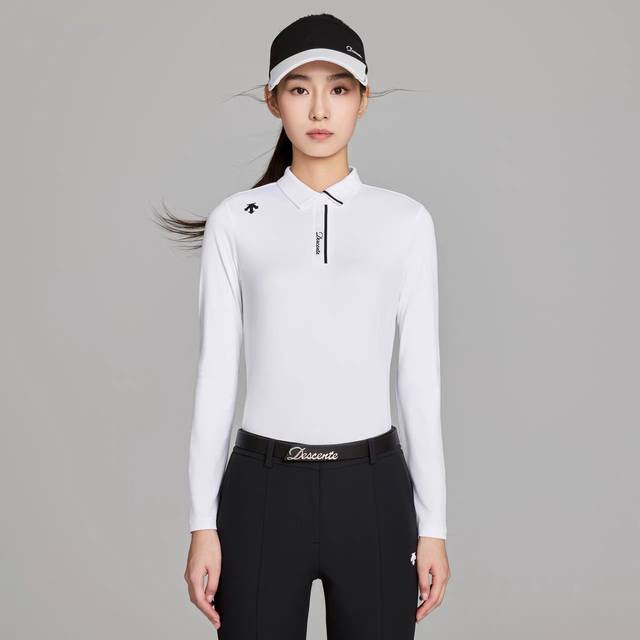 Product Name: Des Women's Golf Polo Descente Golf Women's Pro Long-Sleeved Polo