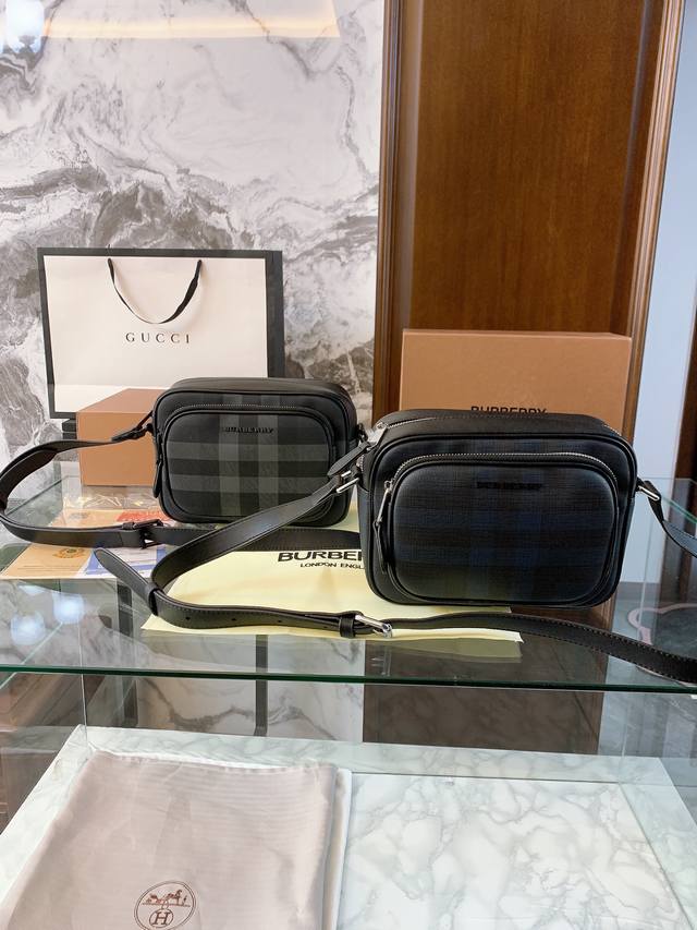 Premium Edition with Gift Box Burberry Messenger Bag Available in Two Colors, S