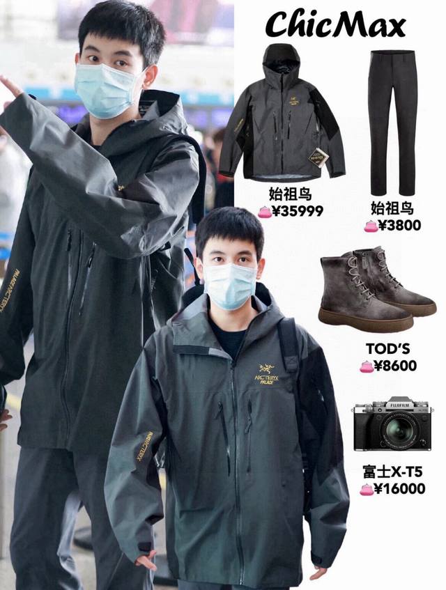 Model picture! 's limited edition Palace and Arc'teryx Alpha jacket. This hard