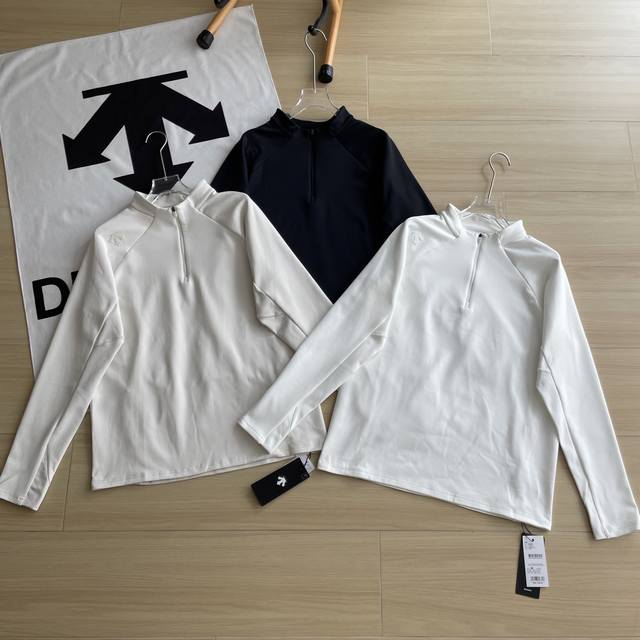 Main Image Thin velvet quality long-sleeved Descente tri-color Training new half