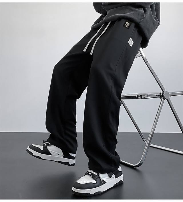 High quality Mlb25Ss autumn three-color sports casual sweatpants Pants with loo
