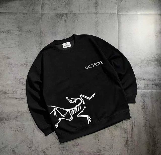 New Arrival Silver Fox Velvet Arc'teryx Series Basic Couple's Crewneck Sweatshi