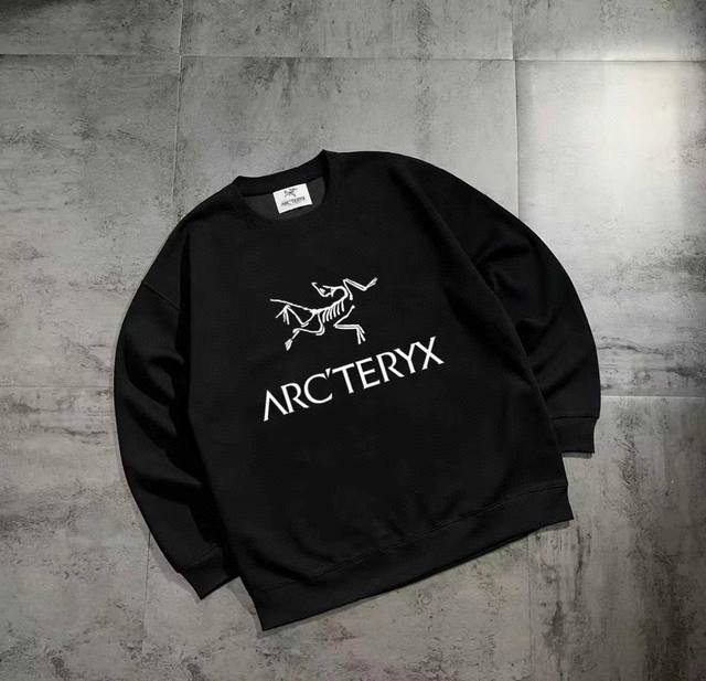 New Arrival Silver Fox Velvet Arc'teryx Classic Series Basic Couple's Crewneck