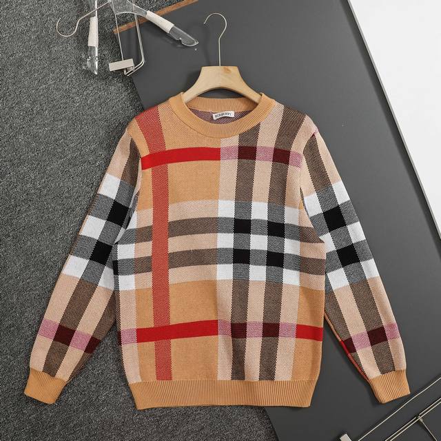 Pure original top-grade replica Burberry classic plaid double-layer jacquard rou