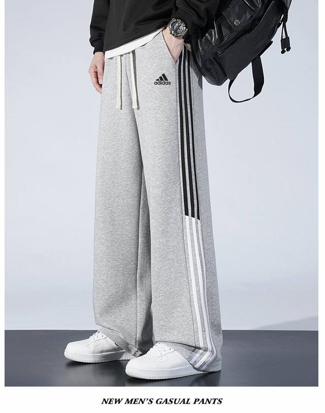 Adidas Trefoil Three Stripes 2025 Autumn/Winter New Men's Sportswear Sweatpants,