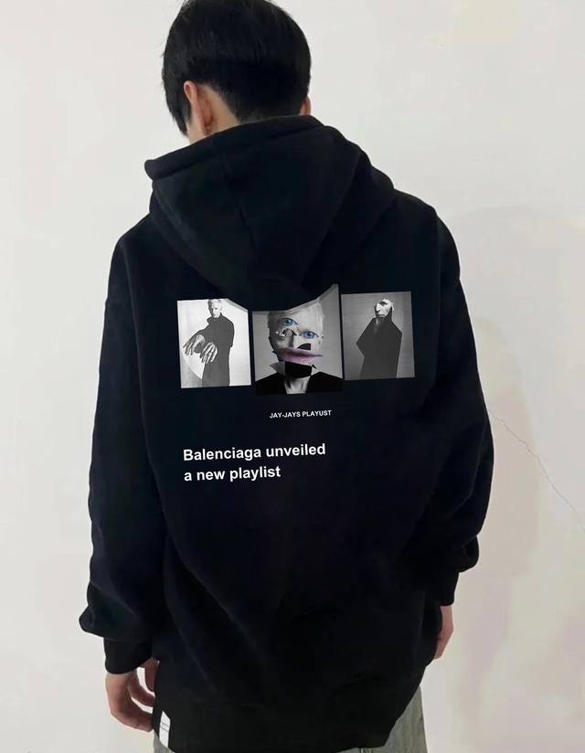 Balenciaga Music Art Spring and Autumn Hooded Sweatshirt High quality, attention