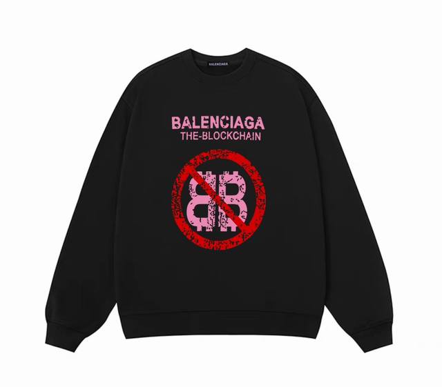 Balenciaga Spring and Autumn Round Neck SweatshirtSelected Xinjiang Chinese cott