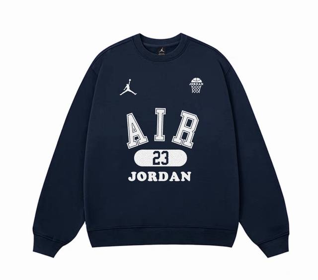 Air Jordan Aj Air Broken Cracked Spring and Autumn Round Neck SweatshirtSelected