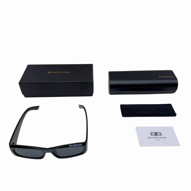 Balenciaga - Side Lettering - Acetate Frame - Rectangular Sunglasses - Men's and