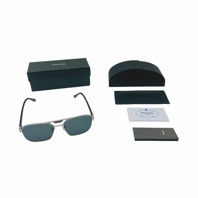 Prada casual and comfortable metal frame - aviator-style polarized sunglasses.