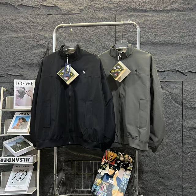 Ralph Lauren American retro classic lapel workwear embroidered jacket. Aesthetic