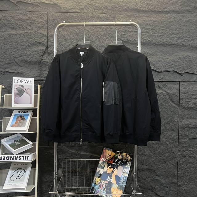 High-end Loewe bomber jacket . Fabric: High-density, thick, and soft. Lining: S