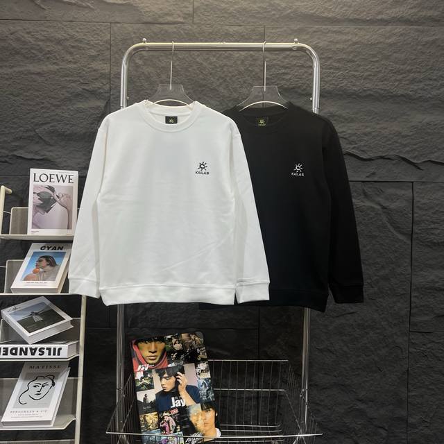 Yourkailas Kailas basic embroidered German velvet round neck sweatshirt . The c