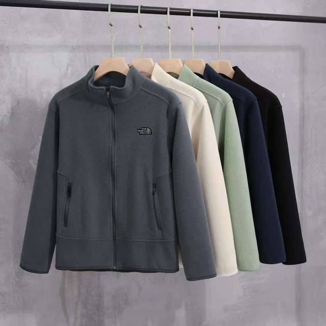 The North Face Tnf25Ss new autumn and winter polar fleece cardigan, unisex zip-u