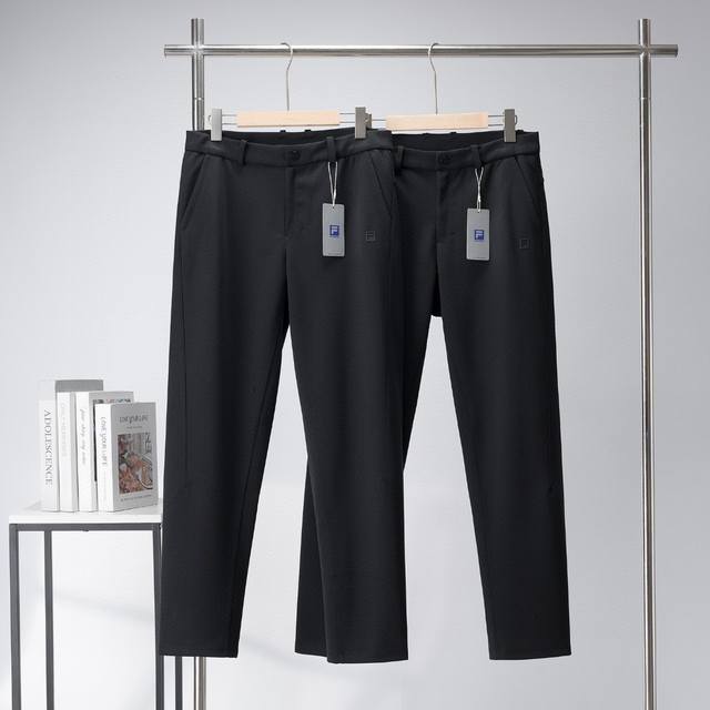 New Fila official men's knitted trousers 2025 autumn new basic fitness running