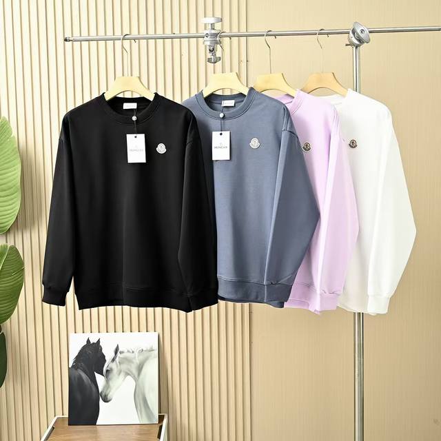 New arrival Moncler's new autumn style knitted cotton terry pullover round neck
