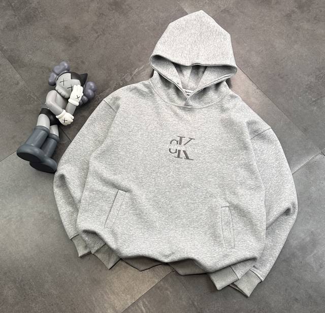 Trendy brand Calvin Klein Jeans Ck small logo letter hooded sweatshirtFollow the