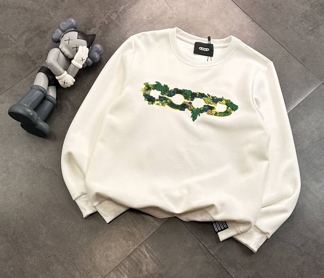 Goodbrand forest embroidery round neck short sleeves : 280G pure cotton special