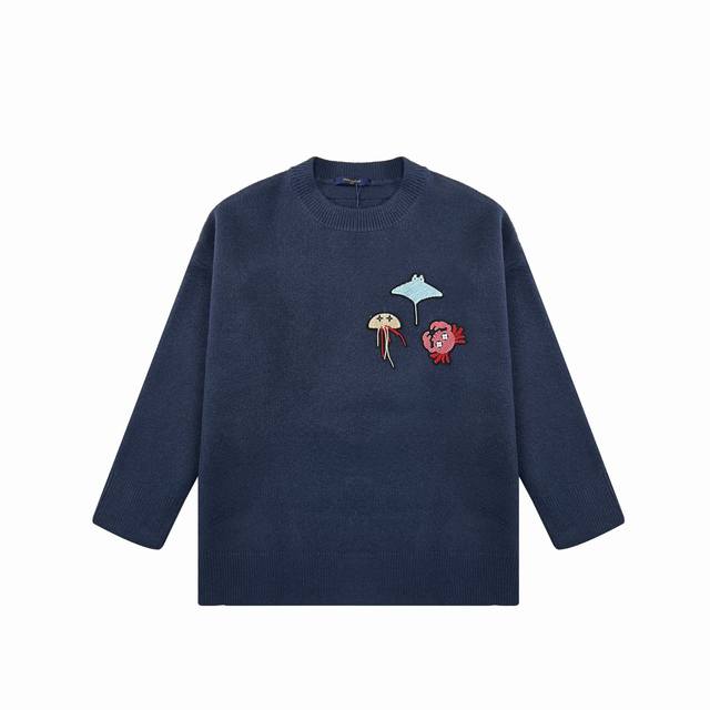 Top-of-the-line Louis Vuitton Lv Ss winter limited edition marine animal appliqu