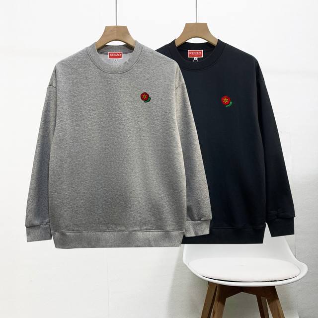 High-quality Kenzo sweatshirts, new embroidered couple's terry sweatshirts, hig