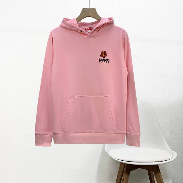 High-quality Kenzo hooded sweatshirt, new style with crabapple embroidery, casu