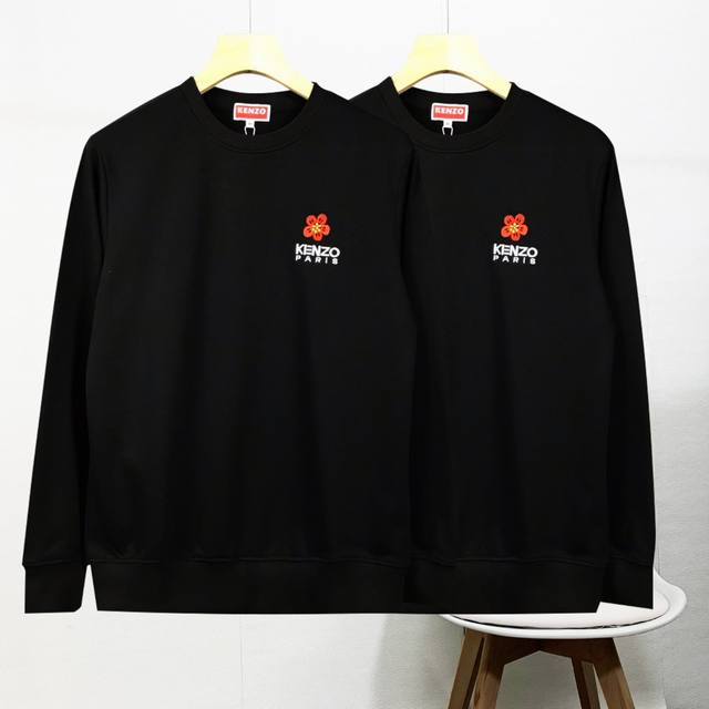 High-quality Kenzo crewneck sweatshirt, new style with crabapple embroidery, ca