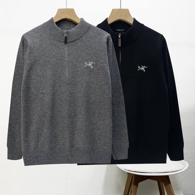 Winter Sweater Arc'teryx Stand-Collar Cardigan for Unisex Comfortable and Versat