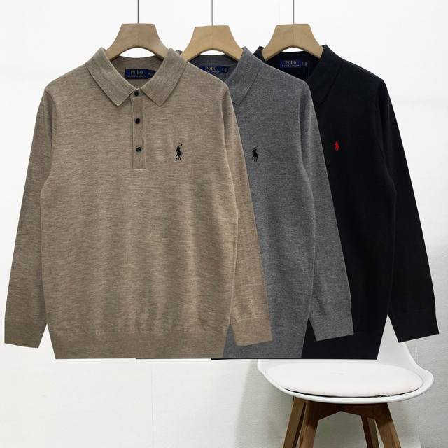 Winter Sweater Ralph Lauren Unisex Comfortable and Versatile American Embroidere