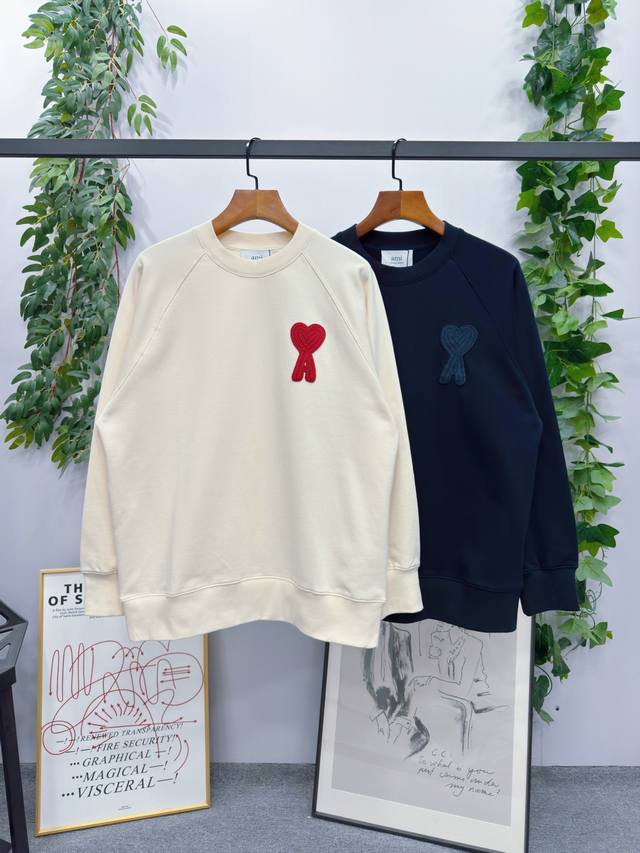 In stock: #25Fw New Fall Arrival! Brand: Ami Hand-woven Raglan Sleeve Sweatshir