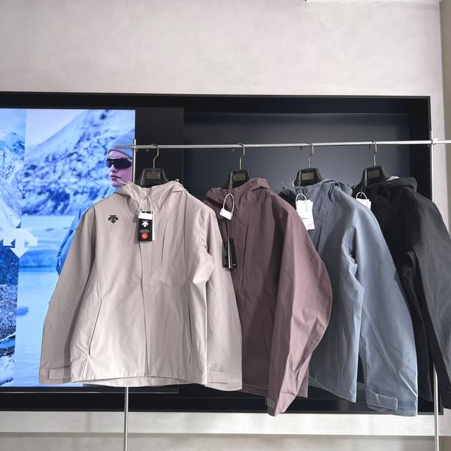 High-quality hardshell 2025 Spring Descente Dualis Urban Commuter Men's Laminat