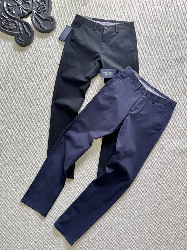 Ralph Lauren's new men's Lyocell Casual Business Casual Pants . Color: Black an