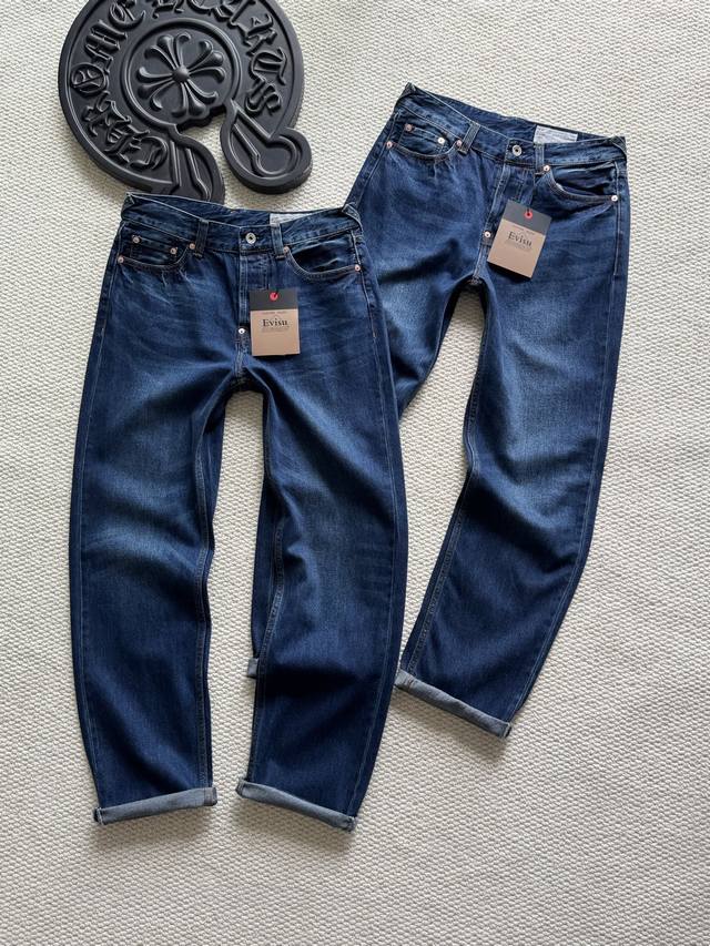 Evisu Fushen 2025 Autumn New Men's Seagull Print Jeans Product Name: Ev Print Je