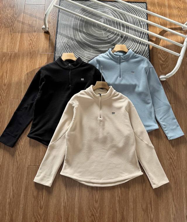 Kolon Sport women's half-zip long-sleeved T-shirt for mountaineering, warm and b